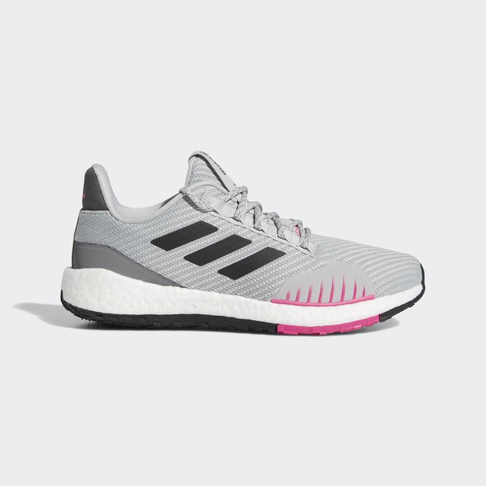 Adidasi Alergare Adidas Pulseboost HD Iarna Dama Romania - Gri/Negrii/Roz FU7327